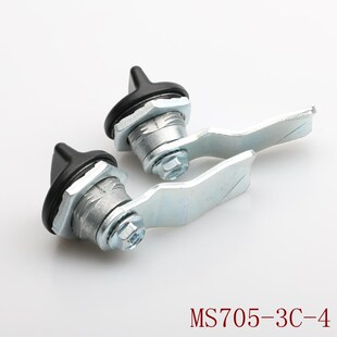 MS705-3C-4生久同款锌合金黑色转舌门锁电柜门圆锁MS815-1-1