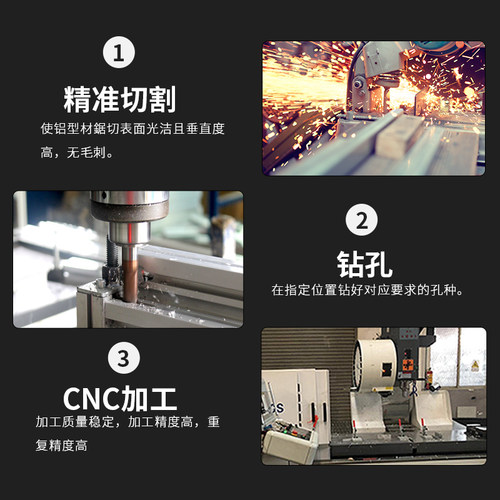 工业铝挤型材料50100槽宽10工业铝材欧标50100配件齐全框架组装流