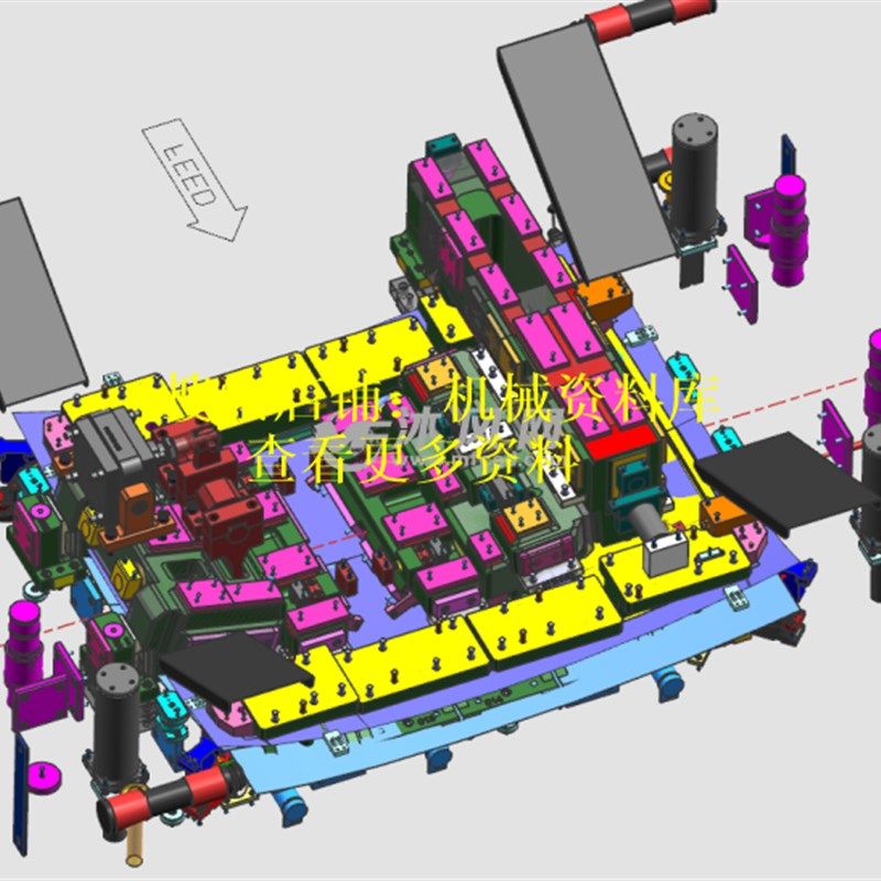 上汽汽车顶盖覆盖件冲压模具设计模型图3D图纸UG零件图【171】