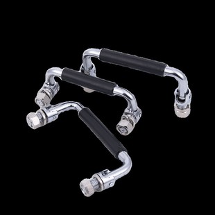 LS506折叠不锈钢包胶拉手 工具箱电柜把手实心工业机柜拉手 折叠式