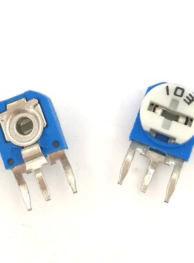 RM063立式蓝白可调电阻WH06电位器100R1K2K5K10K20K50K100K1M