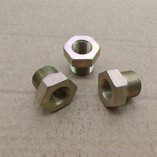 1细牙铁材料接头外表镀锌1218 转内丝M12 补芯外丝M18