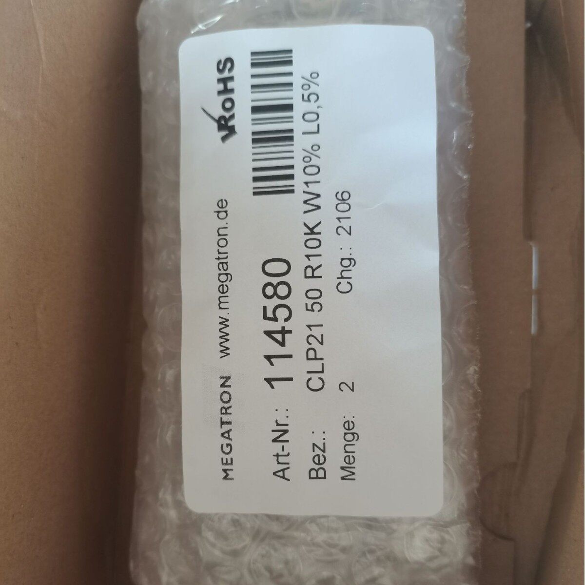 德国 MEGATRON 电位器 CLP21-50
