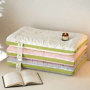 荞麦壳枕芯羽丝棉二合一48x74cm拉链大人低枕单人枕头不塌陷