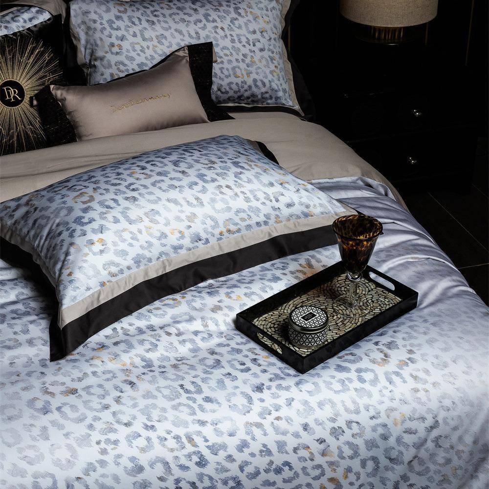 欧式经典120长绒棉印花小资轻奢四季款床单被套双人四件套