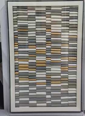 立体手工皮革实物画现代轻奢客厅玄关样板间走廊餐厅装饰挂画