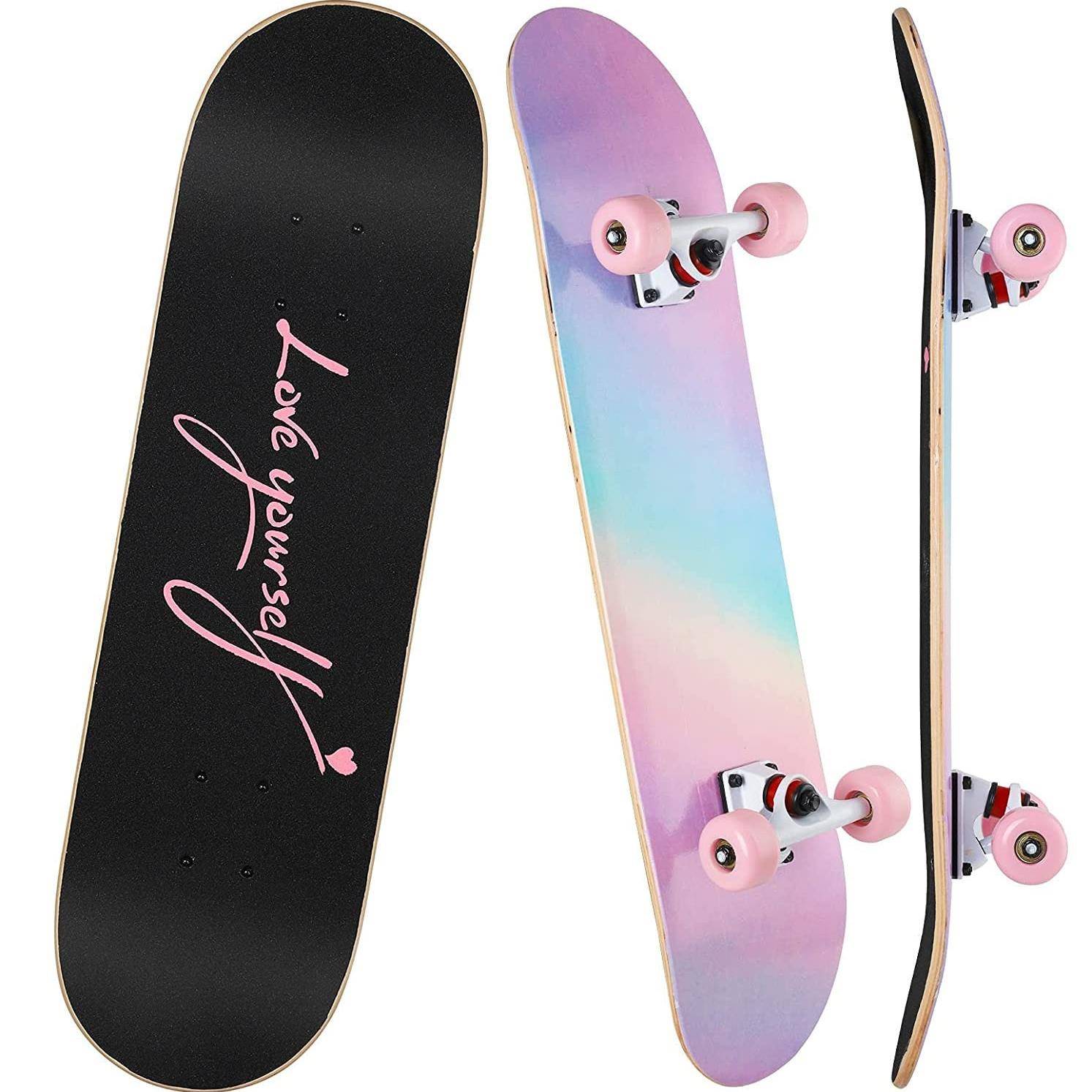 初学者双翘四轮滑板专业动作刷街滑板成人男女生青少年儿童滑板车