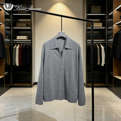 lp老钱风羊毛开衫针织衫毛衣男