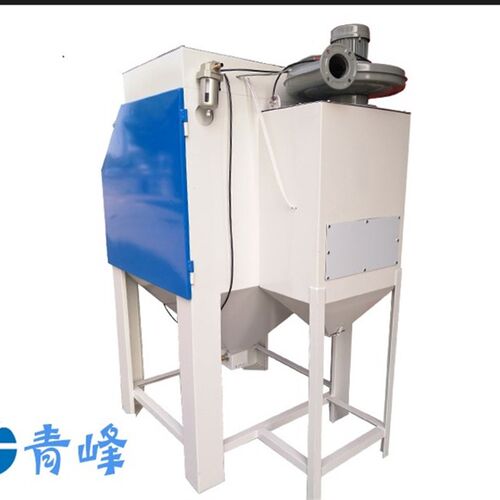 9060型双开门喷砂机设备 箱式环保无尘前面两边开门喷沙机订做