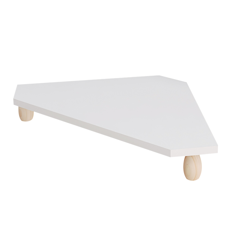 三角电脑增高架桌面显示器垫高置物架办公室工位转角屏幕收纳架子