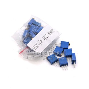 1K2K5K10K20K50K1M 10R 17种 3296W多圈精密可调电阻顶调电位器包