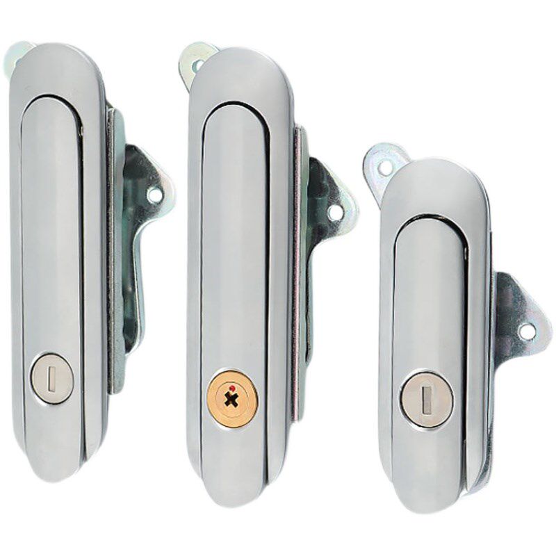 AB402锌合金ms717平面锁弹跳锁带钥匙机柜机箱柜门锁具 MS7012-5