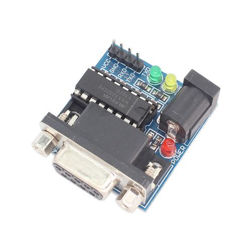 RS232转TTL模块小板 MAX3232串口232转TTL通信模块3.3V5V升级刷机