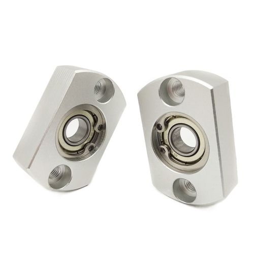 轴承座组件带扣环单轴承扁法兰紧凑型铝合金支撑座固定座BF41BACA