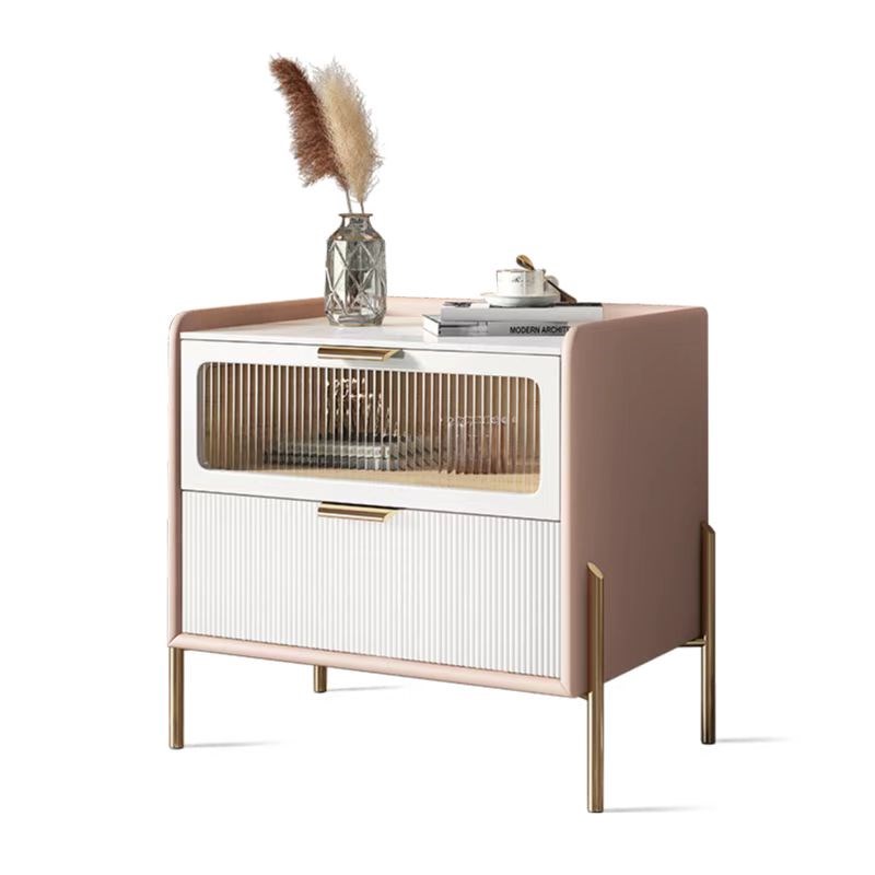 床头柜简约现代智能小型床边柜实木床头储物柜卧室小柜子2022新款