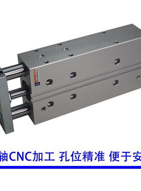 三轴三杆导向气缸 DFM-12-16 20 25 32 40 50 63-30/60/80-P-A-GF