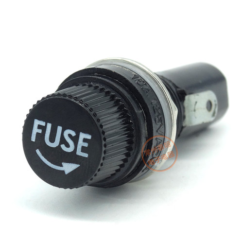 海奇玻璃管保险丝座管座5*20MM 6*30胶木式6a熔断器5a家用10A250V