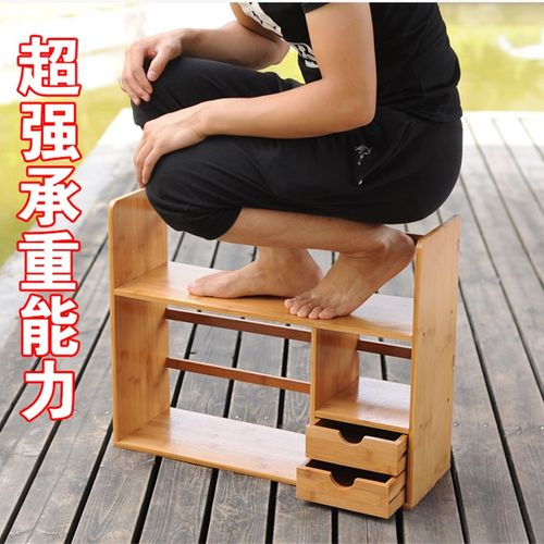 楠竹桌上书架置物架办公桌书柜桌面学生儿童实木简易小书架收纳架