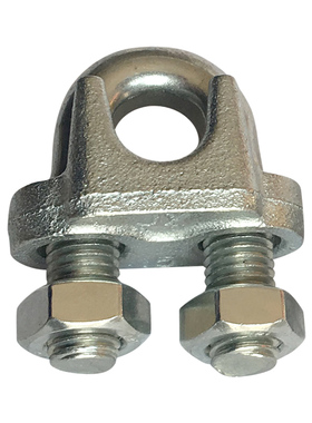 镀锌夹头 镀锌钢丝绳卡头 U型夹绳扣卡扣扎头锁扣紧绳器 M3-M32