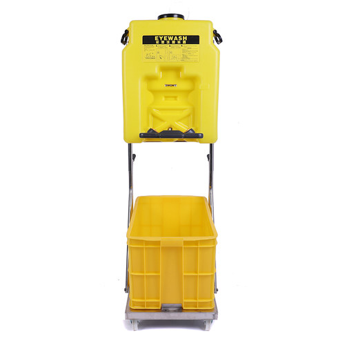 6650洗眼器挂壁53L 工厂推车移动式便携式验厂喷淋实验室洗眼器