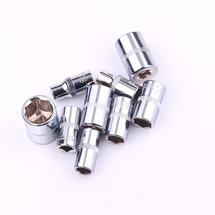 10套筒头子6.3mm小飞1 内外六角套筒头套头扳手工具棘轮5.5