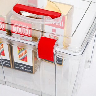 适用茅台镇酒类防潮手提箱收纳箱生肖收藏密封储存保存包装盒礼盒