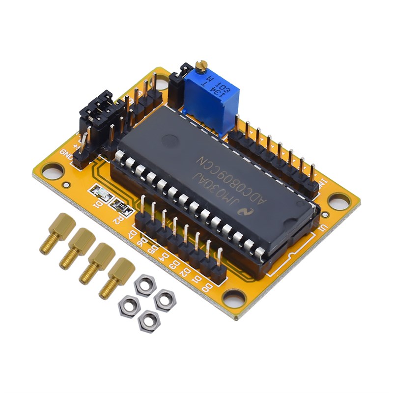 ADC0809模块 八位/8l路并行AD转换模块 电路 模数转换 送程序