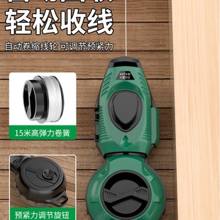 墨斗一人弹线标线仪专用木工水平仪弹线自动收线画线器工具