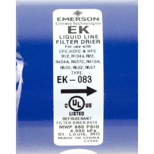 EMERSON艾默生空调干燥过滤器焊口EK-083S/油过滤器螺口EK-083