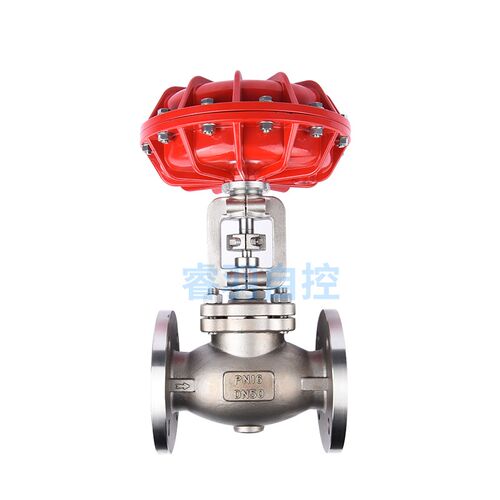 ZMAQ-16-2G 铝合金头南瓜款不锈钢法兰二通气动薄膜切断阀DN50 65