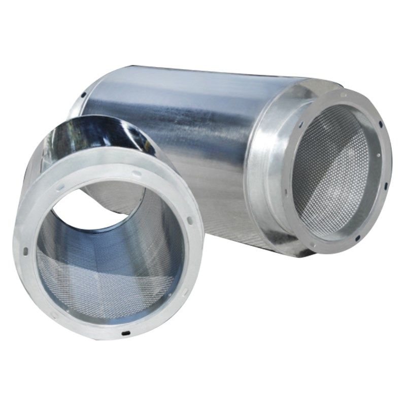 圆形通风管道除尘器消声管静压箱漩涡气泵消音箱高压鼓风机消音