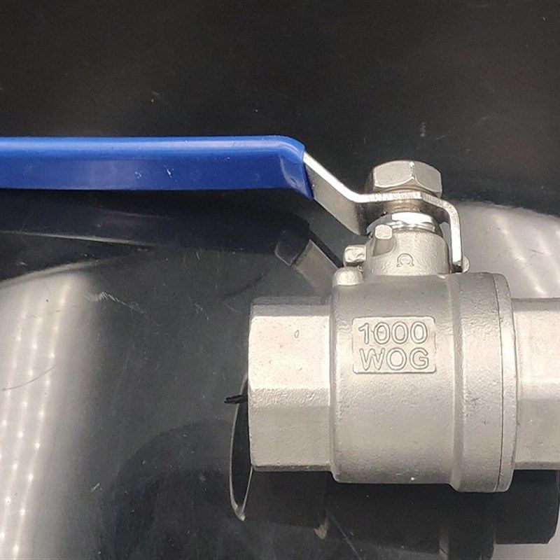 201/304不锈钢球阀二片式中型加厚球阀4分6分1寸2寸阀门