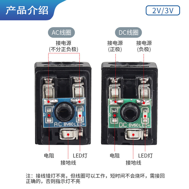 气动2V025-08二位二通电磁阀气阀常闭换向阀3V2-08二位三通AC220V
