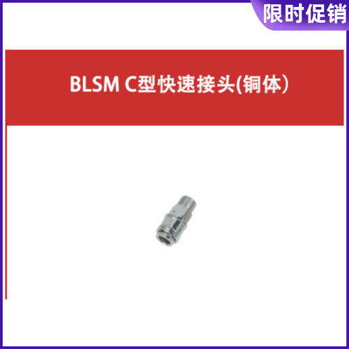 SNS正品 神驰气动BLSM-10/20/30小型C式快速接头(铜体)