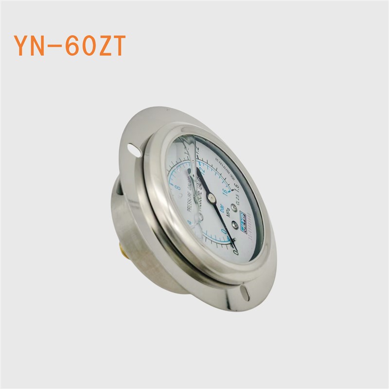 YN60ZT轴向耐震压力表1.6MPA抗震压力表0-1MPA气压液压油压水压