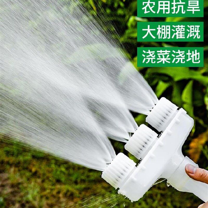 菜园浇水喷头雾化工地除尘一寸洒水农用花洒多肉浇花接水管上的.