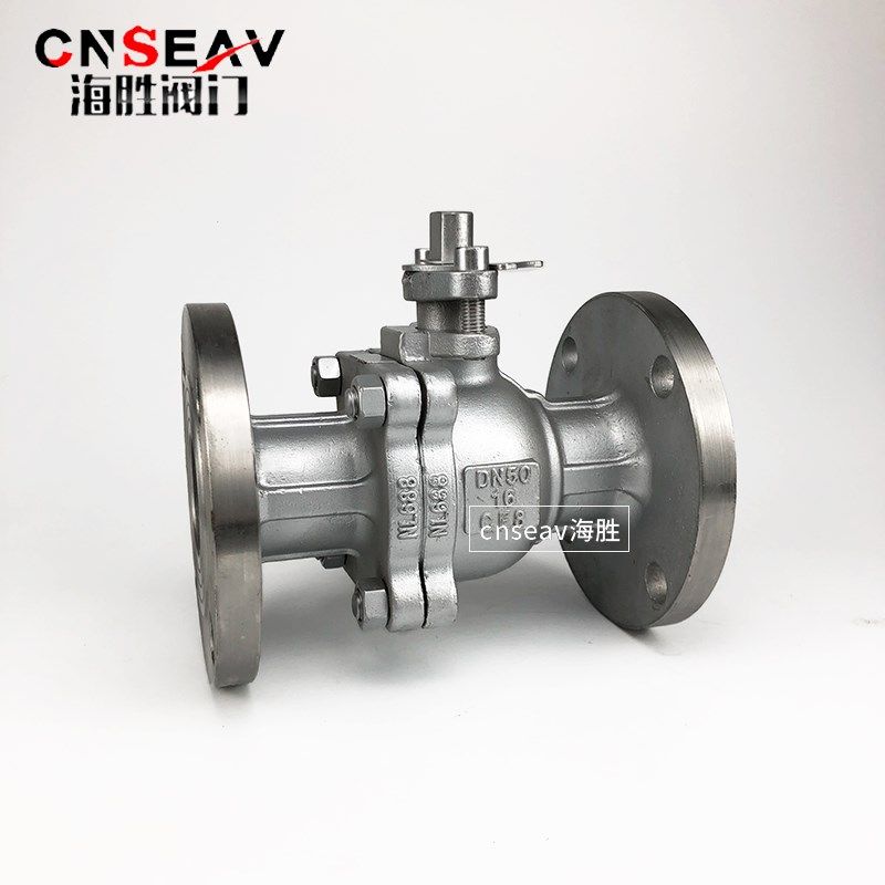 海胜304不锈钢法兰球阀Q41F-16P高温软密封阀门带手柄开关阀dn25