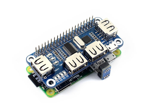 树莓派 Raspberry Pi Zero WH pi0 自带排针 USB集线器 USB转串口