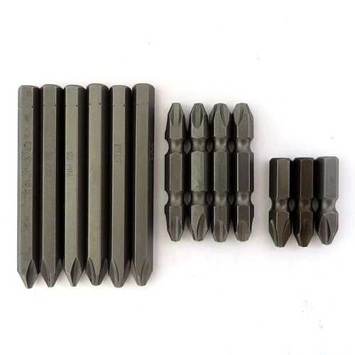 世科冲击螺丝刀批头撞批头电动螺丝起子头PH3双头十字8mm冲击批头