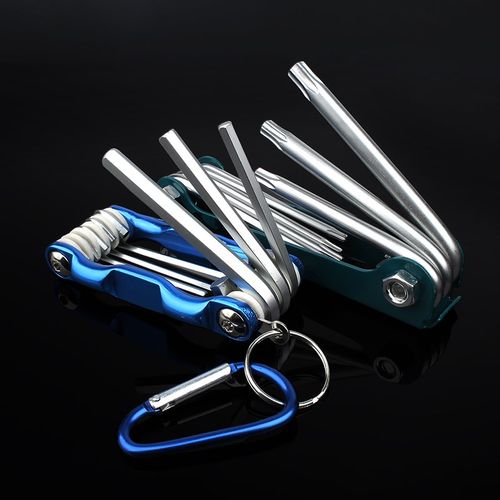 折叠式内六角扳手工具套装多功能梅花6角内六方六棱螺丝刀组合