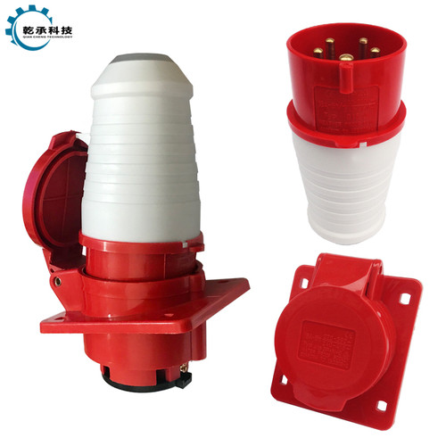 汽柴油发电机配件2kw5kw6.5kw8KW 380V 16A三相五孔工业 插头插座