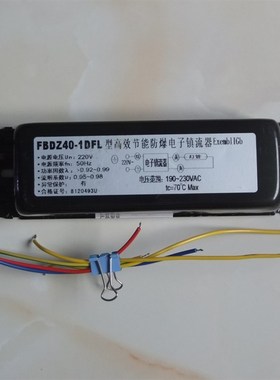 厂家直营FBDZ40-1DFL 1托1黑色防爆单脚荧光灯高效节能电子镇流器
