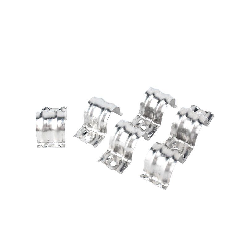 201/304不锈钢连排卡骑马卡管卡加厚20连固定水管卡扣联排线管夹