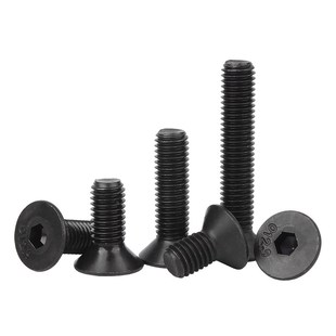 12.9级高强度沉头内六角螺丝螺钉黑色平头螺栓M2M3M4M5M6M8M10M12