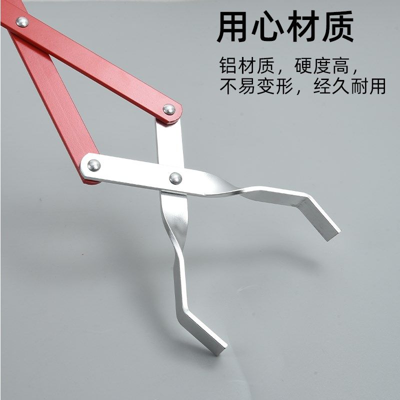 加长不锈钢垃圾夹子火钳拾物器木炭环卫工捡垃圾卫生钳子家用碳夹