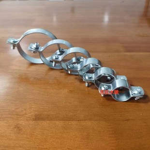 镀锌合掌码水管线管电线合掌卡 骑马卡半边码两边对夹管夹带螺丝