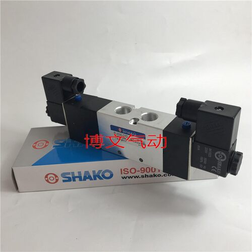 SHAKO电磁阀PU530X-02D/03D PU530-02D PU530-03D三位五通中封