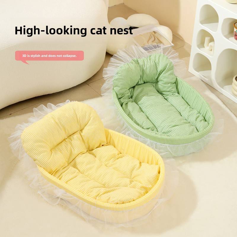 猫窝狗窝四季通用加厚猫咪房子别墅家居猫屋冬季保暖宠物床用品
