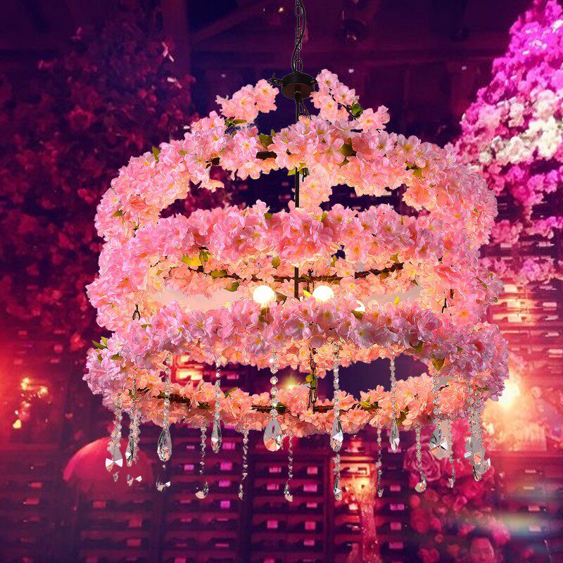 繁花酒吧吊灯网红店铺吊灯音乐餐吧吊灯清吧烧烤吧吊灯火锅店吊灯