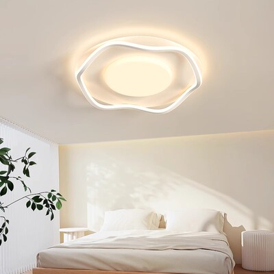 卧室灯吸顶灯简约现代正方形新款主卧灯房间灯北欧餐厅灯具357J